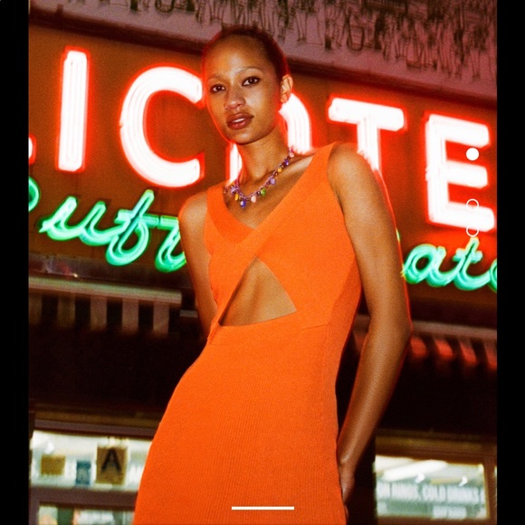 zara orange cutout dress Stylish Summer Dresses from ZARA
